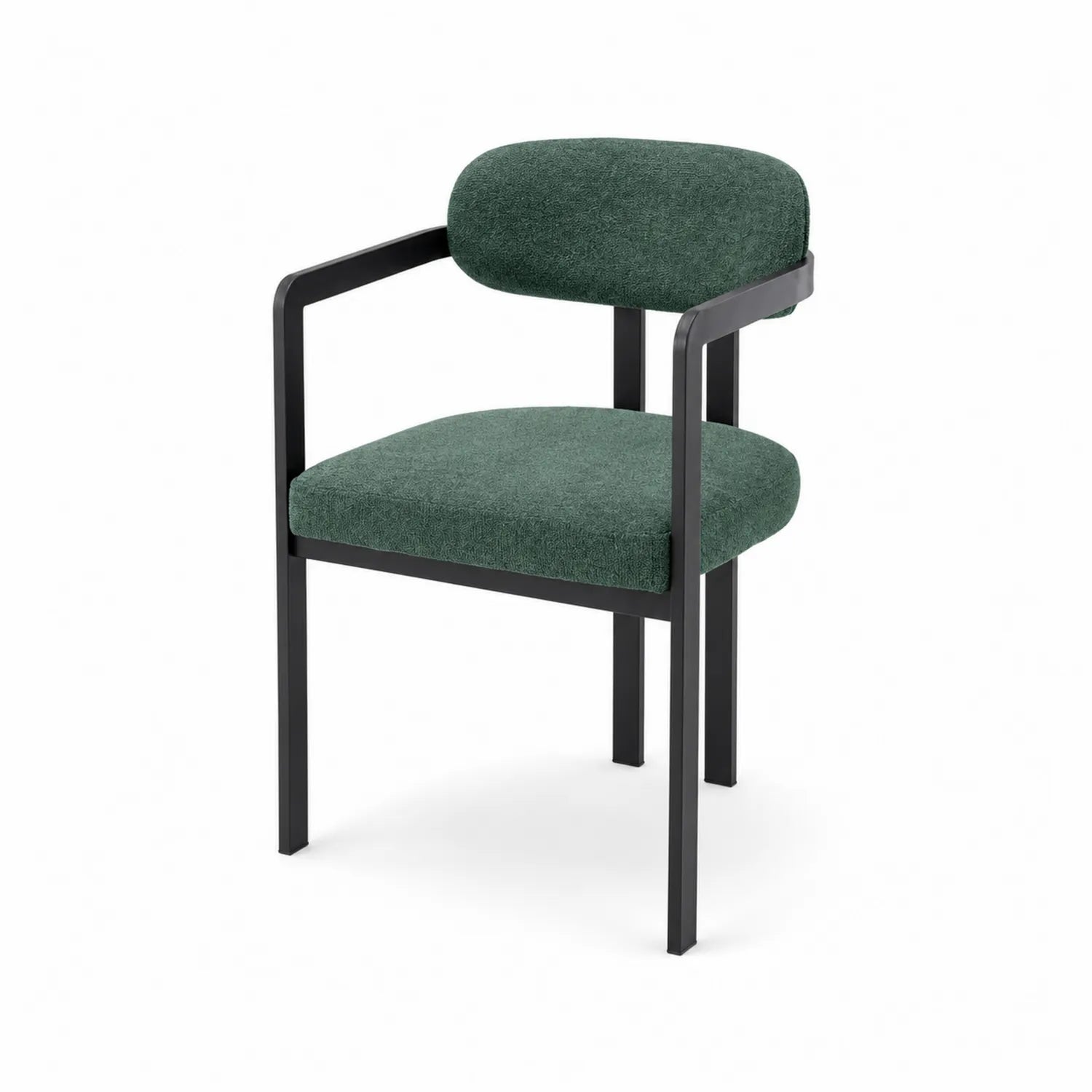 Silla de Tela Verde con Estructura de Acero