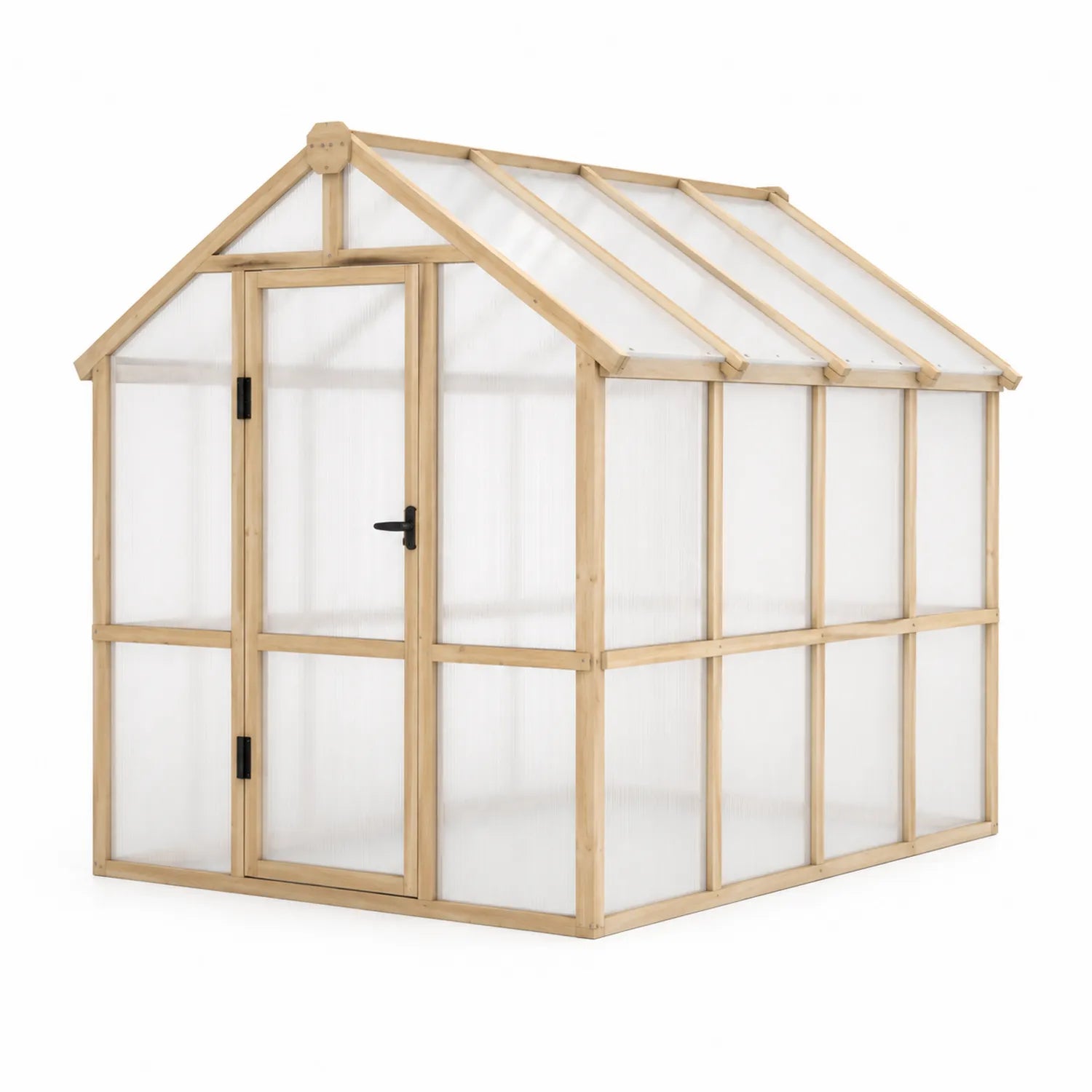 Serre en bois et polycarbonate 200x150x190 cm