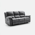Recliner Sofa Fabric Upholstery 200x90x100 cm – Grey – Modern Design