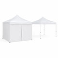 Carpa Plegable Blanca 3x3 m Tela Poliéster Estructura Acero