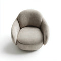 Armchair Fabric Upholstery 85x85x90 cm - Light Gray - Contemporary Style