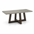 Table à manger en béton et bois