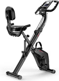 Bicicleta estática - resistencia ajustable, plegable, funcionamiento silencioso, 20dB