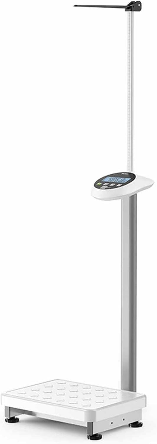 Báscula corporal – A 190, con pantalla, 190 Cm, 200 Kg, blanco