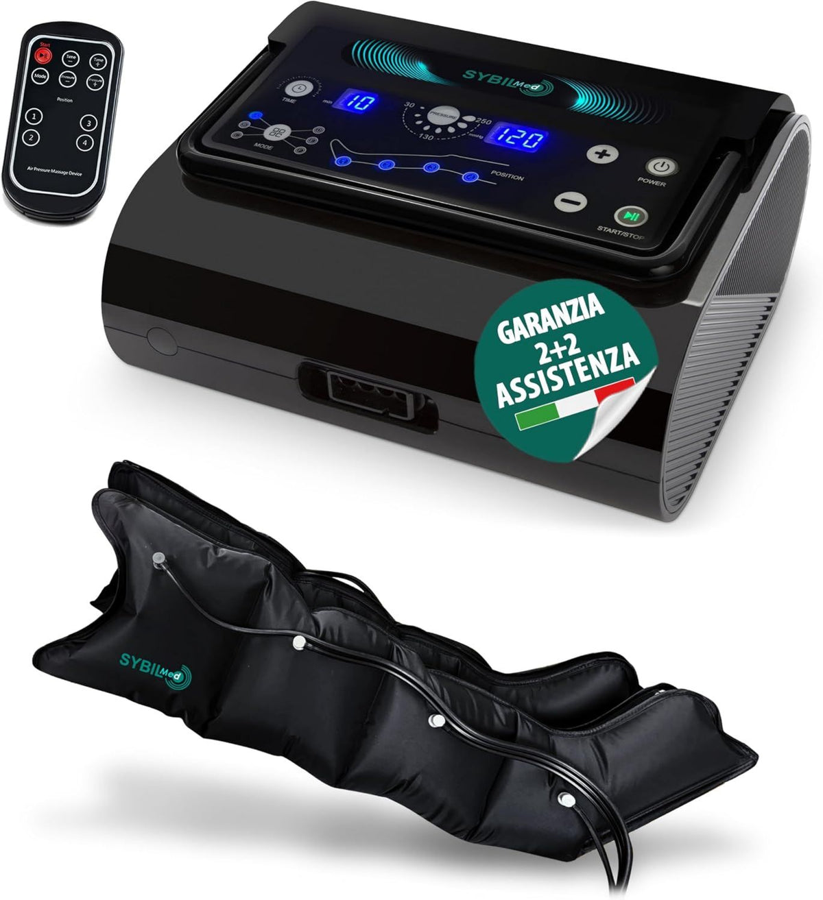 Presoterapia Digital para Casa Air Power 4: con cámara, uso doméstico, 4 Cámaras