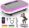 Plataforma vibratoria: ajustable, conexión Bluetooth, pantalla LED, con pantalla, 150 KG, 120 Niveles, 9 Modos