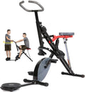 Bicicleta estática – plegable, funcionamiento silencioso, con pantalla