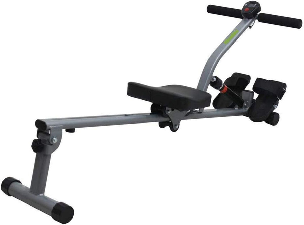 Máquina de remo: estructura de acero, resistencia ajustable, plegable, 12 Niveles