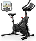 Bicicleta estática: resistencia magnética, resistencia ajustable, con pantalla, 136 kg