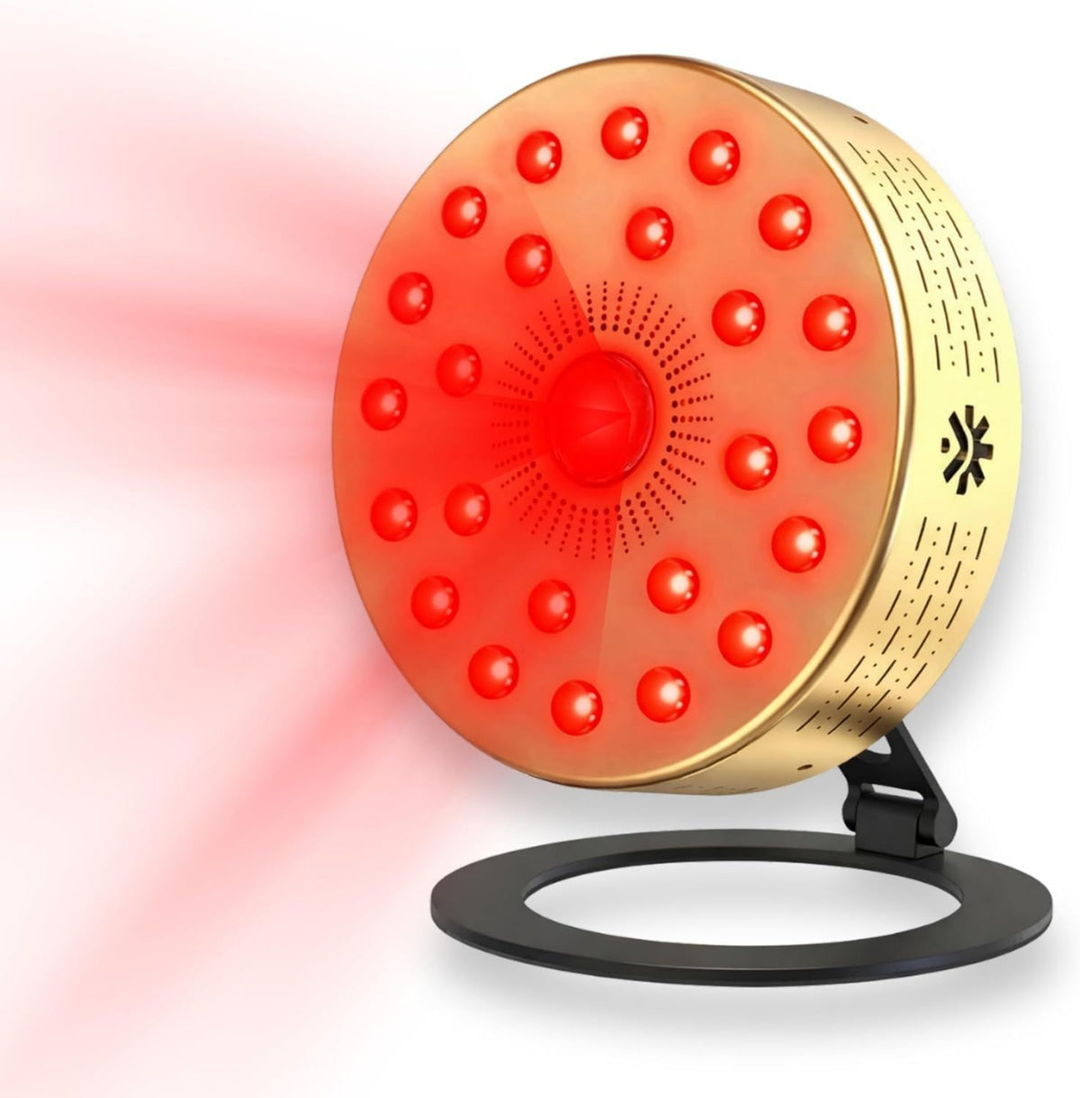 Aureo S Gold Lámpara de Luz Roja e Infrarroja 630-670-727-810-850 – con pantalla, pantalla táctil, 850 nm, dorado