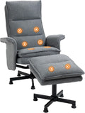 HOMCOM Sillón de masaje: con mando a distancia, 78 x 93 x 99 cm, 120 kg, gris