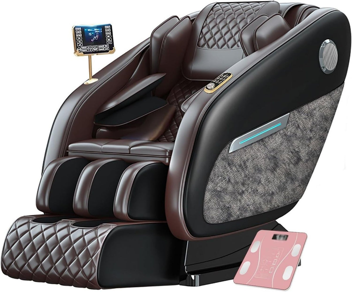 Sillón de masaje - función de calor, tecnología 3D/4D, rosa