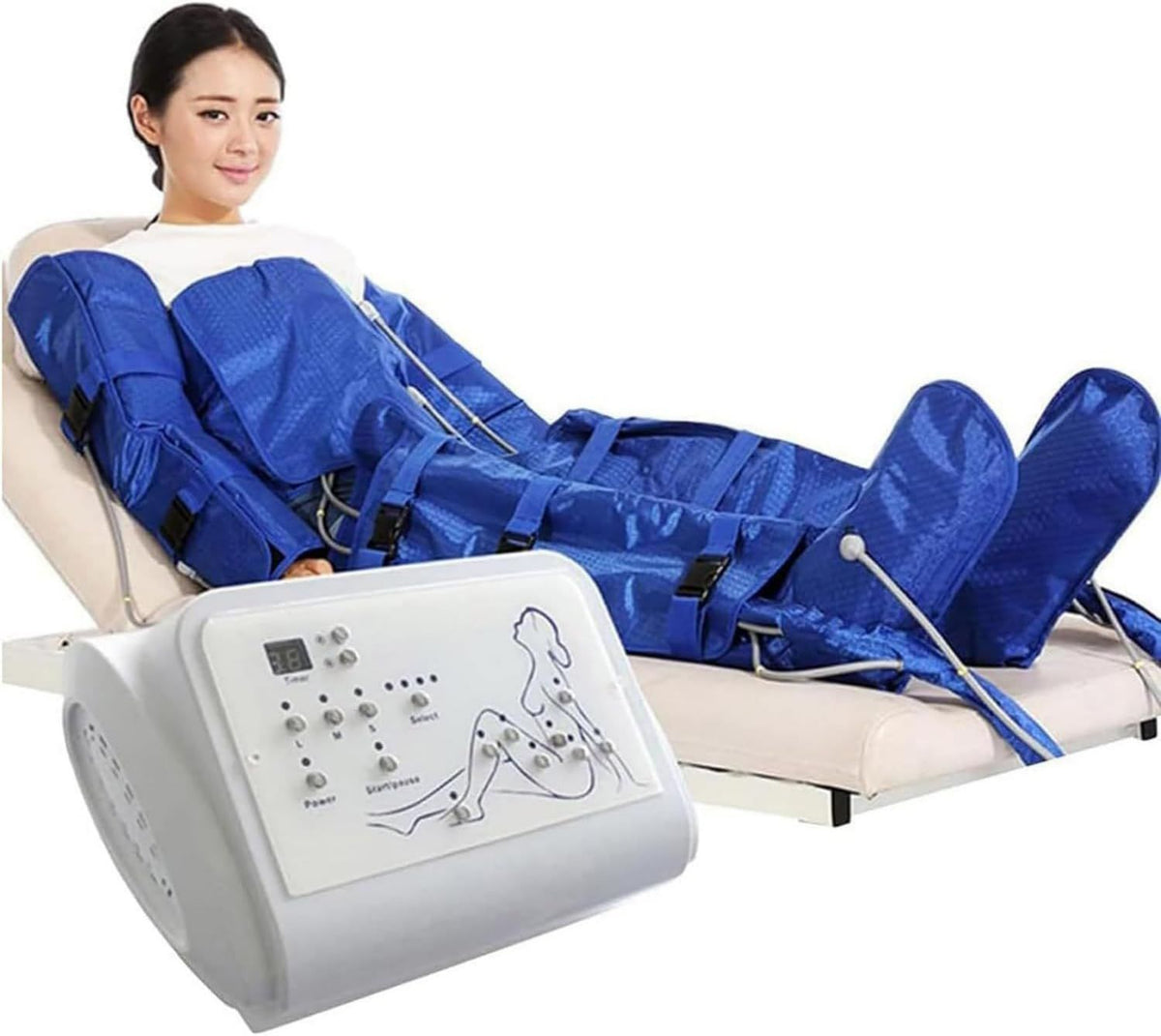 Presión Onda Aire Drenaje Linfático Terapia Vacío Máquina Presoterapia Músculos: entrenamiento de cuerpo completo