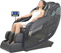 Sillón de masaje: entrenamiento de cuerpo completo, tecnología 3D/4D, pantalla LED, con calefacción, negro