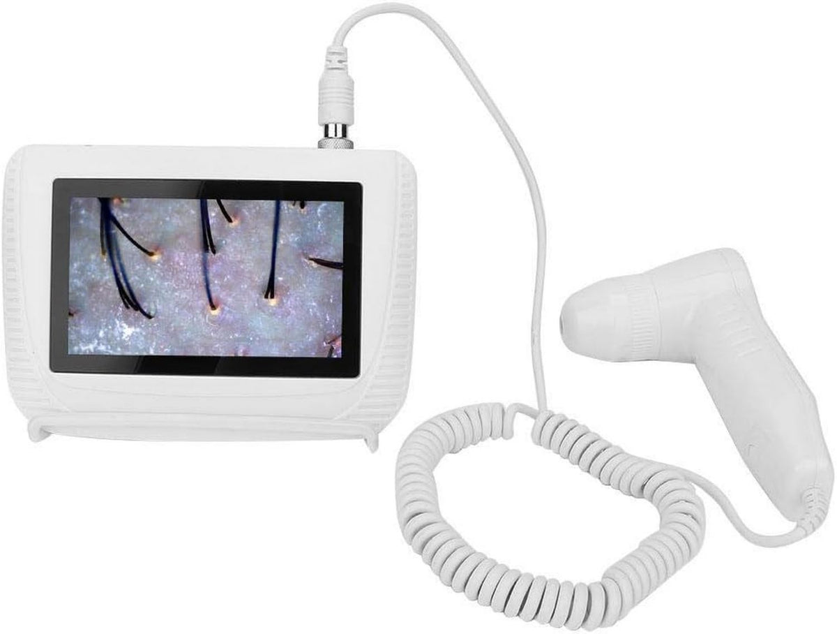 Analizador de Cabello para Diagnóstico de Piel - recargable, con pantalla, diseño portátil