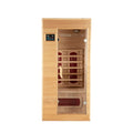 Cabina de sauna infrarroja – estructura de madera, 90 x 90 x 190 cm
