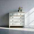 Chest of Drawers 85x45x100 cm - White - Vintage Style Wood