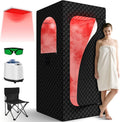 Dispositivo de terapia de luz roja: con generador de vapor, con mando a distancia, diseño portátil, 660 nm, 3 l, 1200 W, rojo