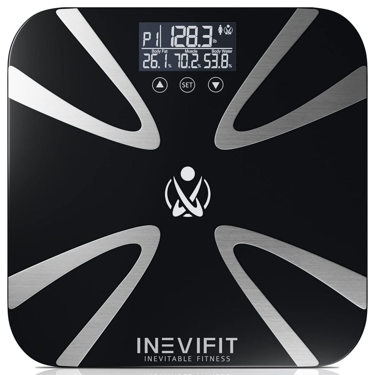 Escala de grasa corporal – negro, INEVIFIT