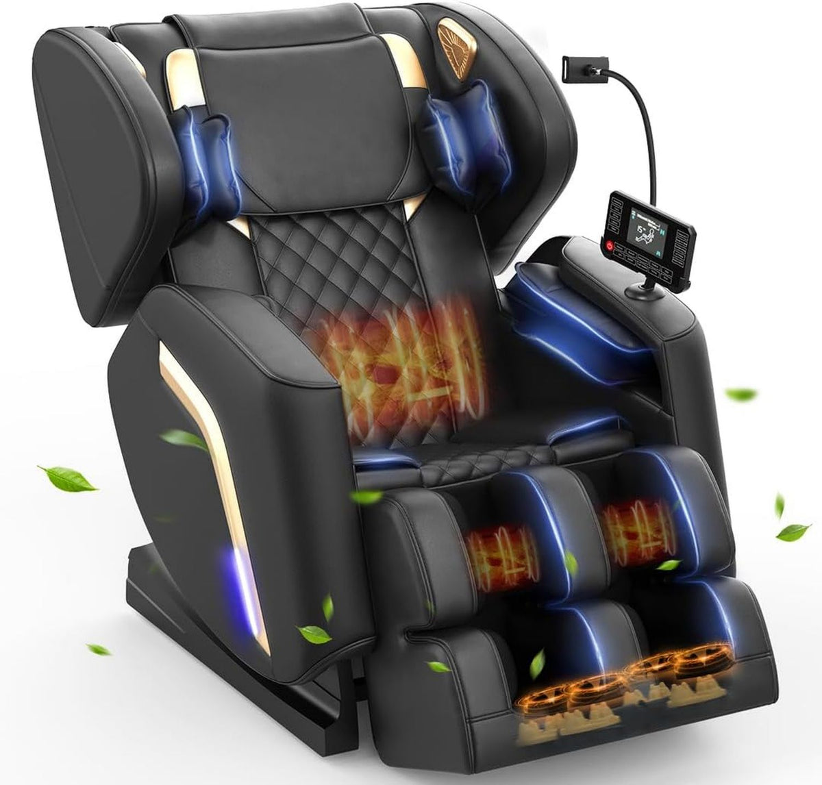 Sillón de masaje - de pie, conexión Bluetooth, con calefacción, 9 Airbags