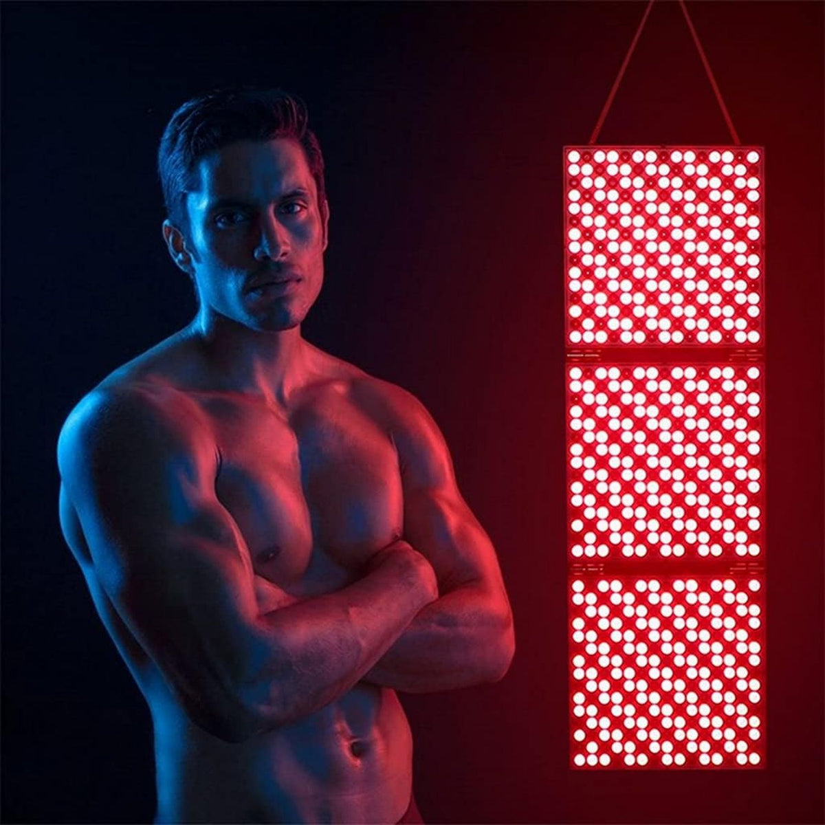 Dispositivo de terapia de luz roja: pantalla LED, 135W, 660nm, 850nm, 3 LED