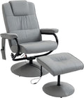 HOMCOM Sillón de masaje – ajustable, con mando a distancia, gris