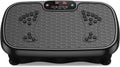Plataforma vibratoria – con bandas de resistencia, entrenamiento de cuerpo completo, negro