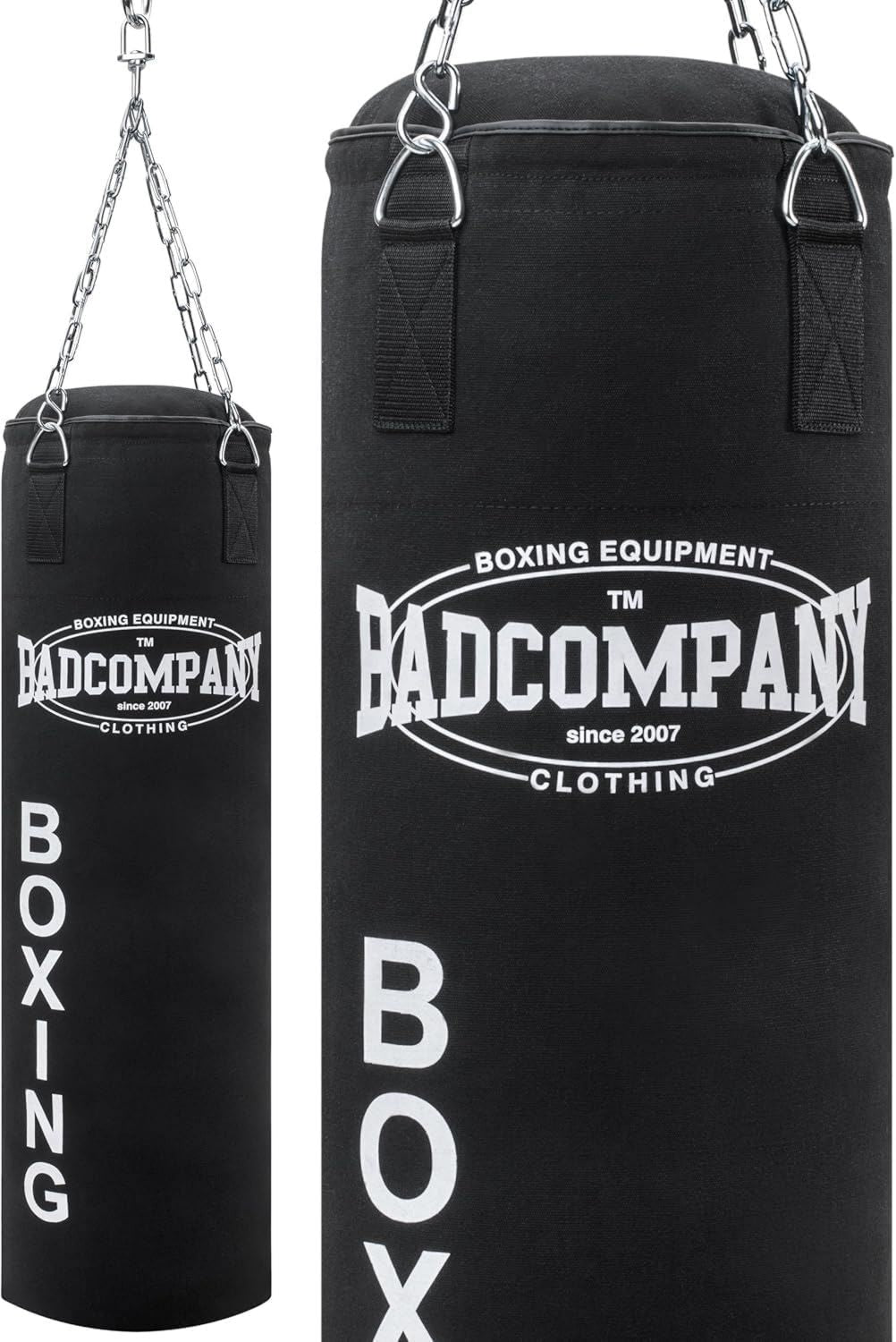 Saco de boxeo - estructura de acero, 80 x 30 cm, 100 x 30 cm, Bad Company