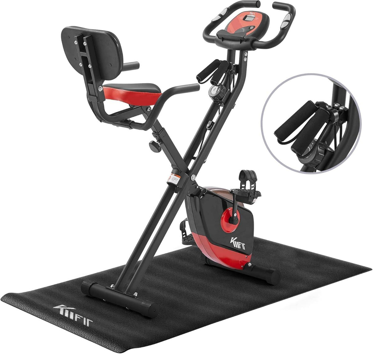 KM Fit 2en1 Bicicleta estatica con pantalla LCD