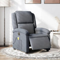 Sillón de masaje - ajustable, 71 x 86, 5 x 99, 5 cm, gris, IKAYAA